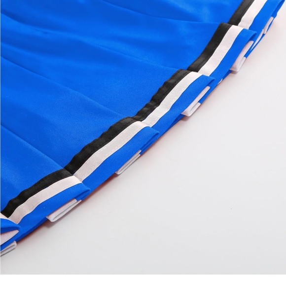 Cheerleader Costume Uniform Outfit Child Cute Cheerleading Outfit for Halloween - Picture 6 of 7